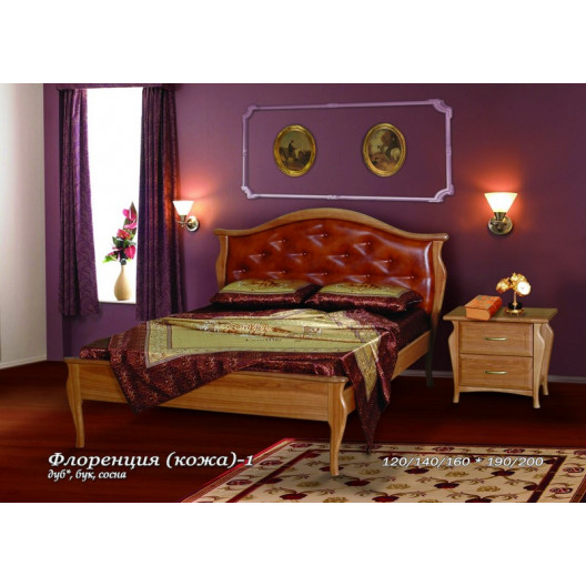 Кровать Флоренция 1 (кожа)
