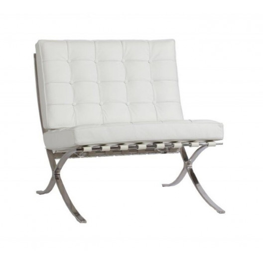 DG-HOME Кресло Barcelona Chair White Premium