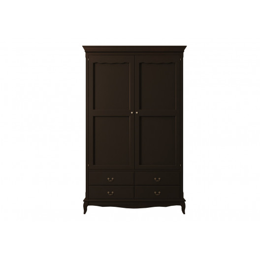 Шкаф двустворчатый leontina black (etg-home) черный 130.0x210.0x60.0 см. Шкаф двустворчатый leontina black (etg-home) черный 130.0x210.0x60.0 см.