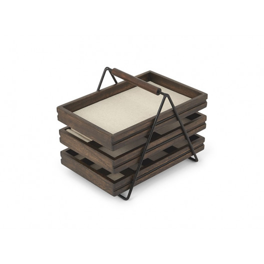 Шкатулка terrace (umbra) черный 25x20x17 см.
