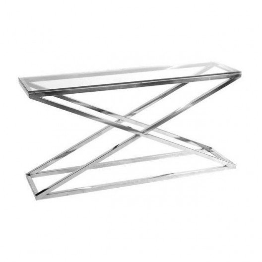 Консоль ayser (zmebel) серебристый 150x74x40 см.
