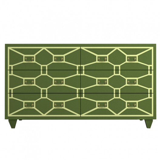 Комод emerald (etg-home) зеленый 160.0x90.0x43.0 см.