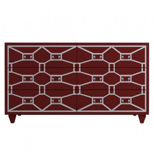 Комод emerald (etg-home) красный 160.0x90.0x43.0 см. Комод emerald (etg-home) красный 160.0x90.0x43.0 см.