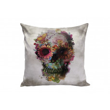 Подушка flower skull by ali gulec (icon designe) мультиколор 40x40 см. Подушка flower skull by ali gulec (icon designe) мультиколор 40x40 см.