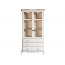 Шкаф-витрина leontina (etg-home) бежевый 100x202x40 см.