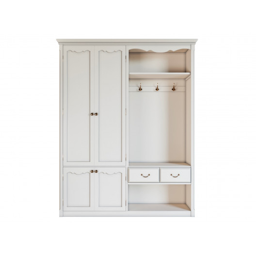 Шкаф-прихожая leontina (etg-home) бежевый 160x205x40 см.