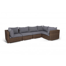 Трансформирующийся диван лунго (outdoor) серый 85x67x85 см. Трансформирующийся диван лунго (outdoor) серый 85x67x85 см.