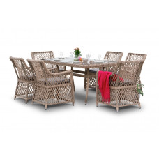 Обеденная группа латте (outdoor) 160x75x90 см. Обеденная группа латте (outdoor) 160x75x90 см.