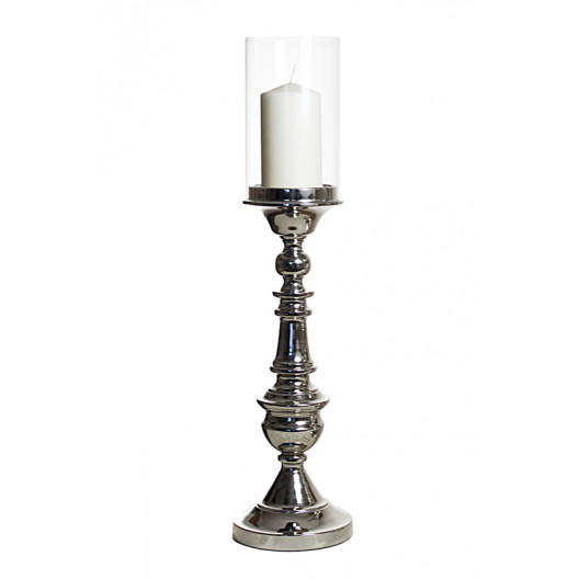 Подсвечник silver candle (garda decor) серебристый 15x63x15 см.