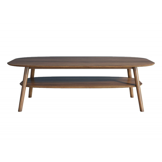 Журнальный стол bruni (etg-home) коричневый 130x45x65 см.