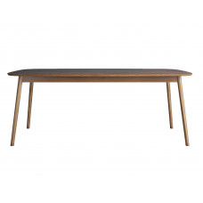 Большой обеденный стол bruni (etg-home) коричневый 200x75x100 см.