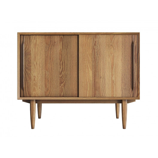 Комод bruni две дверки (etg-home) коричневый 100x80x45 см.