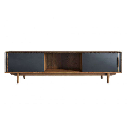 Тумба под tv bruni black (etg-home) коричневый 160x44x40 см.
