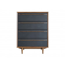 Комод bruni black (etg-home) черный 90x100x45 см. Комод bruni black (etg-home) черный 90x100x45 см.