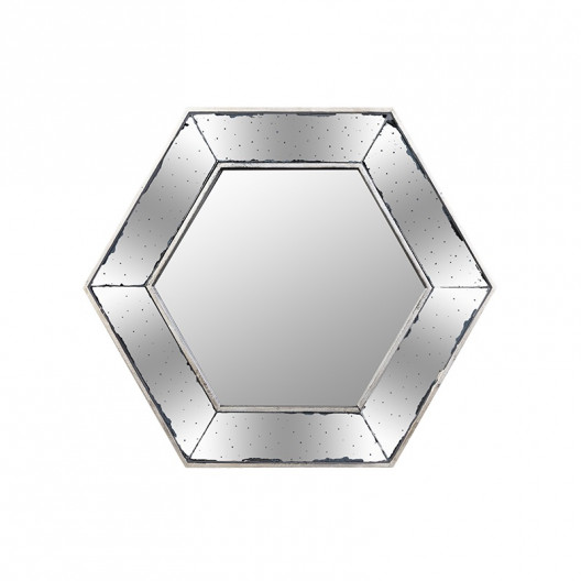 Зеркало panic pentagon (desondo) серебристый 52x51x4 см.