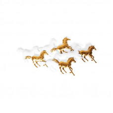 Панно настенное felicity horses (desondo) золотой 135x65x5 см.
