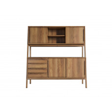 Буфет bruni широкий (etg-home) коричневый 150x160x45 см.