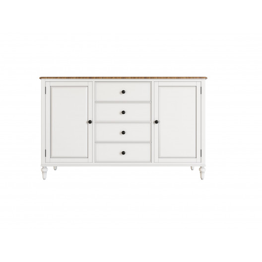 Большой комод odri (etg-home) белый 160x100x45 см.