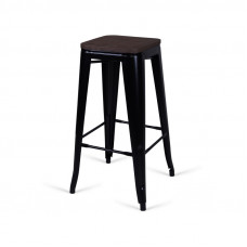Табурет барный tolix wood (desondo) черный 42x76x42 см. Табурет барный tolix wood (desondo) черный 42x76x42 см.
