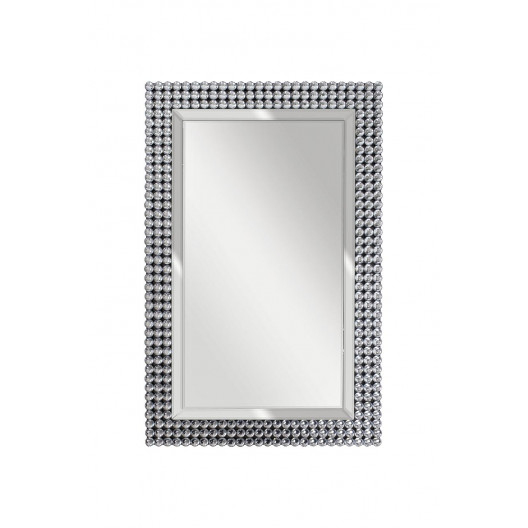 Зеркало (garda decor) серебристый 65x100x2 см.