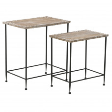 Стол, набор 2 шт hoite (to4rooms) коричневый 56.0x62.0x38.0 см.