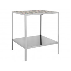 Стол журнальный graphite (m-style) серебристый 50x60x50 см.