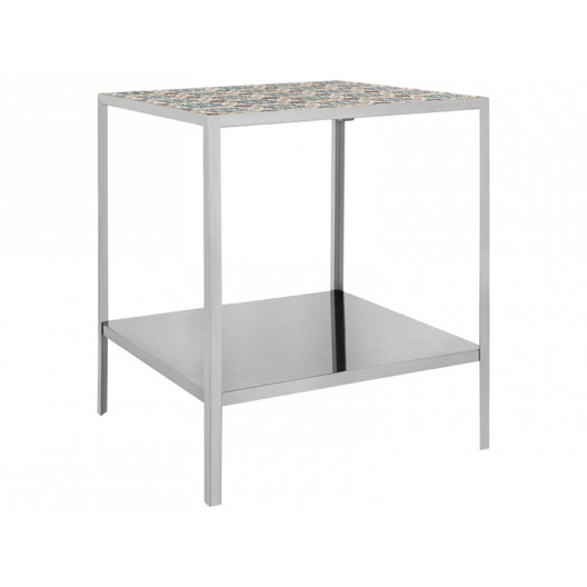 Стол журнальный graphite (m-style) серебристый 50x60x50 см.