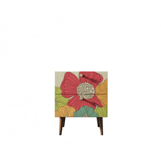 Тумбочка berber (etg-home) коричневый 40x50x35 см.