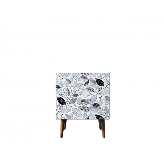 Тумбочка berber (etg-home) белый 40x50x35 см.