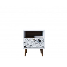 Тумбочка berber (etg-home) белый 40x50x35 см.
