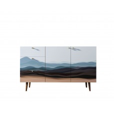 Комод berber (etg-home) голубой 150x90x45 см.