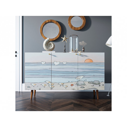 Комод berber (etg-home) мультиколор 150x90x45 см.