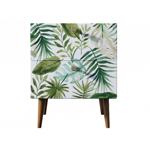 Тумбочка berber (etg-home) зеленый 40x50x35 см.