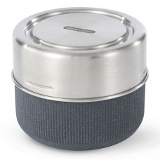 Ланч-бокс glass lunch pot (black+blum) синий 12x9x12 см.