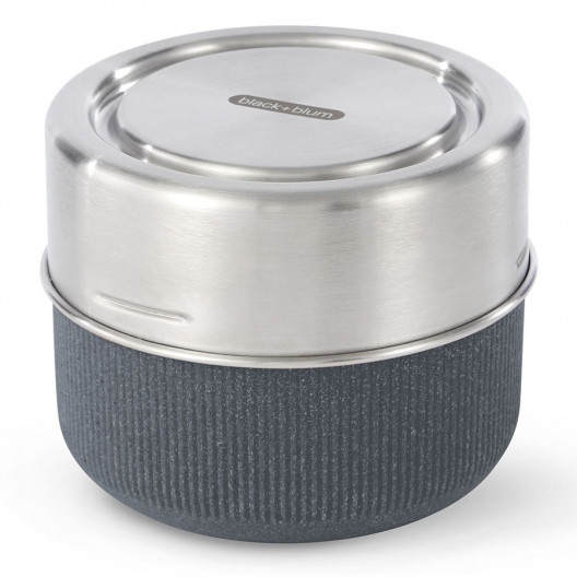 Ланч-бокс glass lunch pot (black+blum) синий 12x9x12 см.
