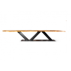 Стол обеденный slab table (desondo) коричневый 465x73x120 см.