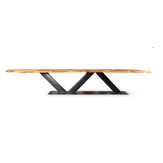 Стол обеденный slab table (desondo) коричневый 465x73x120 см.
