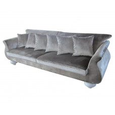 Диван palermo (fratelli barri) серебристый 250x98x73 см.