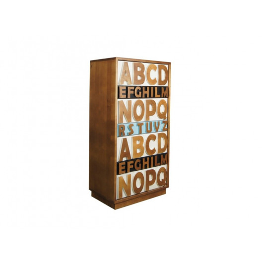Комод alphabeto birch (etg-home) мультиколор 60x120x40 см.