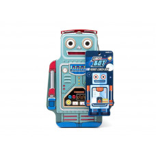 Ланч-бокс robot (suck uk) синий 24x8x16 см.