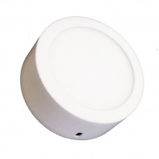 Светильник  накладной LED d 9 см 6W 220V, 3000К, металл/пластик, белый  BSW182/6W круглый