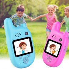 Детский фотоаппарат Children's fun camera (рация+фотоаппарат), голубой Детский фотоаппарат Children's fun camera (рация+фотоаппарат), голубой
