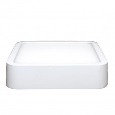 Светильник  накладной LED 9*9 см 6W 220V, 3000К, металл/пластик, белый BSW183/6W квадратный