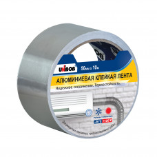 Лента клейкая алюминиевая UNIBOB 50мм х 10м, 70мкм, арт.37280