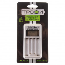 Зарядное устройство Трофи TR-803 LCD скоростное 2 слота АА/ААА C0031281