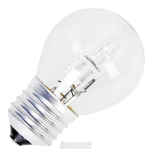 Лампа галогенная P45-42W-230V-E27-CL ЭРА (галоген, шар, 42Вт, нейтр, E27)
