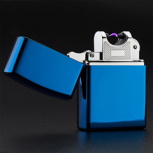 USB зажигалка электроимпульсная, Синий