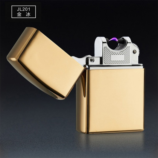 USB зажигалка электроимпульсная, Золотой